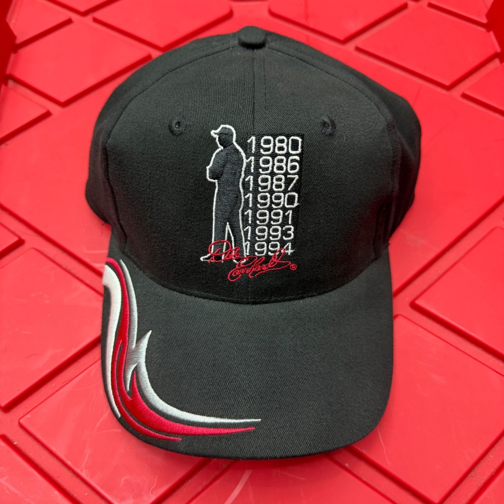 NWT Dale Earnhardt Winners Circle NASCAR Hat Black Championship Year adjustable